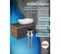Комплект для ванной Bauedge 4 предмета (Тумба подвесная Blackwood 80 графит + Раковина BAU 60x42, с отв. под см-ль + Смеситель Dream Black, выпуск черный) BD2782 2