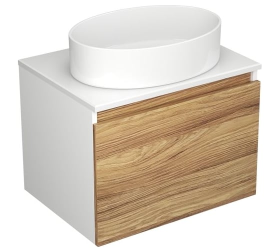 Тумба с раковиной Bauedge (тумба Bau Dream Blackwood 60, умывальник BAU Nimb 50x36) BD1379 1