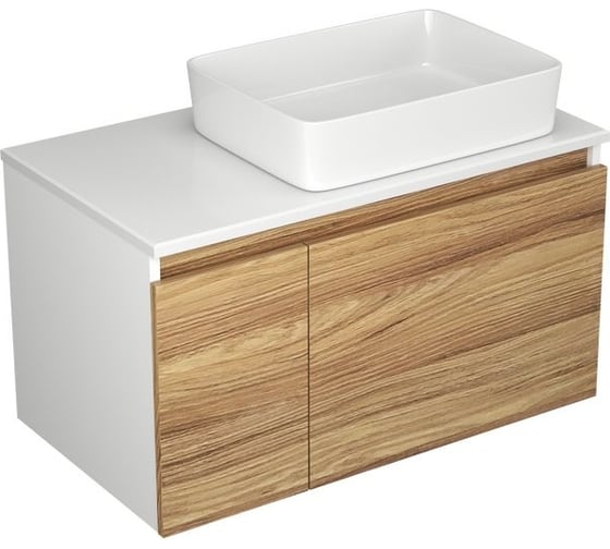 Тумба с раковиной Bauedge (тумба Bau Dream Blackwood 80, умывальник BAU Hotel 48x37) BD0481 1