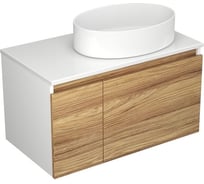 Тумба с раковиной Bauedge (тумба Bau Dream Blackwood 80, умывальник BAU Nimb 50x36) BD0499