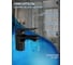 Комплект для ванной Bauedge 3 предмета (тумба подвесная Bau Blackwood 60 графит + раковина BAU 60x42, с отв. под см-ль, смеситель Cerama Black, черный) BD2706 8