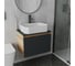 Комплект для ванной Bauedge 3 предмета (тумба подвесная Bau Blackwood 60 графит + раковина BAU Hotel 51x37, смеситель высокий Hotel Black, черный) BD2643 4