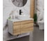 Комплект для ванной Bauedge 3 предмета (Тумба подвесная Bau Blackwood 80 + Раковина BAU 48x34, Смеситель высокий Hotel Black, черный) BD2546 4