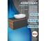 Комплект для ванной Bauedge 3 предмета (тумба подвесная Bau Blackwood 80 графит + раковина BAU 60x42, с отв. под см-ль, смеситель Dream Black, черный) BD2773 5