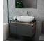 Комплект для ванной Bauedge 3 предмета (тумба подвесная Bau Blackwood 80 графит + раковина BAU 59x40, смеситель высокий Hotel Still, нерж. сталь) BD2729 2