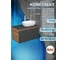 Комплект для ванной Bauedge 3 предмета (тумба подвесная Bau Blackwood 80 графит + раковина BAU 59x40, смеситель высокий Hotel Still, нерж. сталь) BD2729 3