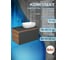Комплект для ванной Bauedge 3 предмета (тумба подвесная Bau Blackwood 80 графит + раковина BAU 59x40, смеситель высокий Hotel Black, черный) BD2730 3