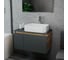 Комплект для ванной Bauedge 3 предмета (тумба подвесная Bau Blackwood 80 графит + раковина BAU Hotel 51x37, смеситель высокий Hotel Still, нерж. сталь) BD2719 4