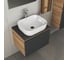 Комплект для ванной Bauedge 4 предмета (тумба Bau 60, графит + раковина BAU Stil Pro Pro 50x40 + смеситель Hotel Still, выпуск клик-клак, черный) BD2436 2