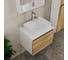 Комплект для ванной Bauedge 4 предмета (тумба Bau Dream 60 + раковина BAU 48x37, с отв. под смеситель + смеситель Hotel Still, выпуск клик-клак, белый) BD1872 2