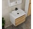 Комплект для ванной Bauedge 4 предмета (тумба Bau Dream 60 + раковина BAU 48x37, с отв. под смеситель + смеситель Cerama Black, выпуск клик-клак, черный) BD2345 2
