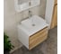 Комплект для ванной Bauedge 4 предмета (тумба Bau Dream 60 + раковина BAU 48x37, с отв. под смеситель + смеситель Dream, выпуск клик-клак, хром) BD1874 2
