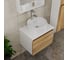 Комплект для ванной Bauedge 4 предмета (тумба Bau Dream 60 + раковина BAU D40, с отв. под смеситель + смеситель Hotel Still, выпуск клик-клак, хром) BD1857 2