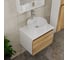Комплект для ванной Bauedge 4 предмета (тумба Bau Dream 60 + раковина BAU D40, с отв. под смеситель + смеситель Dream, выпуск клик-клак, хром) BD1860 5