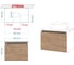 Тумба с раковиной и выпуском Bauedge (тумба Bau Dream Blackwood 50, умывальник BAU Mini 24x24, выпуск клик клак, белый) BD1254 4