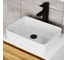 Тумба с раковиной и выпуском Bauedge (тумба Bau Dream Blackwood 60, умывальник BAU Hotel 48x37, выпуск клик клак, черный) BD1541 7