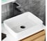 Тумба с раковиной и выпуском Bauedge (тумба Bau Dream Blackwood 60, умывальник BAU Hotel 48x37, выпуск клик клак, черный) BD1541 11