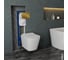 Комплект Bauedge BAU 6 в 1: инсталляция BAU Aquanika, Унитаз подвесной безободковый Bau Stil 49x35, сиденье дюропласт микролифт, клавиша BAU Stil, золото 10.702.450.00.00-BS0001-Q00013 2