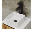 Тумба с раковиной и выпуском Bauedge (тумба Bau Dream Blackwood 40, умывальник BAU Mini 24x24, выпуск клик клак, черный) BD1517 8