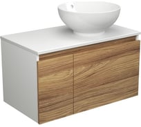Тумба с раковиной Bauedge (тумба подвесная под раковину Bau Dream Blackwood 80 + раковина чаша накладная BAU Dream D41, белая) BD1739
