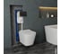 Комплект Bauedge BAU 6 в 1: инсталляция BAU Aquanika, унитаз подвесной безободковый Bau Stil 51x35, сиденье дюропласт микролифт, клавиша из стекла BAU Dream, черная 10.702.450.00.00-BS0002-Q00011 2