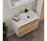 Комплект для ванной Bauedge 4 предмета (тумба Bau Dream 80 + раковина BAU 48x37, с отв. под смеситель + смеситель Cerama Black, выпуск клик-клак, черный) BD2349 2