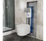 Комплект Bauedge BAU 6 в 1: инсталляция BAU Aquanika, унитаз безободковый Bau Hotel PRO, сиденье микролифт, кнопка смыва BAU Stil Gun Grey, антивандальная, нержавеющая сталь темно-серый металлик 10.702.450.00.00-Q00017-NM0003-PRO 2