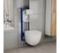 Комплект Bauedge BAU 6 в 1: инсталляция BAU Aquanika, унитаз безободковый торнадо обратного потока Bau Dream Hurricane-2, сиденье микролифт, клавиша BAU Stil Gun Grey, антивандальная, темно-серый металлик 10.702.450.00.00-Q00017-BL0001-HQ2 2