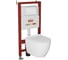 Комплект Bauedge BAU 6 в 1: инсталляция BAU PRO, унитаз подвесной безободковый Bau Dream 49,5x36, сиденье дюропласт микролифт, клавиша BAU Stil, белый глянец Q111300-BL0001-Q00001 1