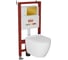 Комплект Bauedge BAU 6 в 1: инсталляция BAU PRO, унитаз подвесной безободковый Bau Dream 49,5x36, сиденье дюропласт микролифт, клавиша BAU Stil, золото Q111300-BL0001-Q00013 1