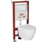 Комплект Bauedge BAU 6 в 1: инсталляция BAU PRO, унитаз подвесной безободковый Bau Dream 49,5x36, сиденье дюропласт микролифт, клавиша BAU Hotel, белый глянец Q111300-BL0001-Q00006 1