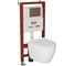 Комплект Bauedge BAU 6 в 1: инсталляция BAU PRO, унитаз подвесной безободковый Bau Dream 49,5x36, сиденье дюропласт микролифт, клавиша BAU Stil, бронза Q111300-BL0001-Q00012 1