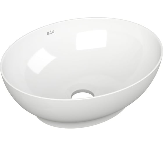 Тумба с раковиной и выпуском Bauedge (тумба подвесная Bau Dream 80 + раковина овальная BAU Nimb 41x33, белая, выпуск клик-клак, хром) BD1814