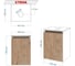 Комплект для ванной Bauedge 4 предмета (Тумба Bau Dream Blackwood 40, раковина BAU Mini 24x24, смеситель для раковины высокий Hotel Still, нержавеющая сталь, выпуск клик клак, хром) BD1520 4