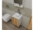 Комплект для ванной Bauedge 4 предмета (Тумба Bau Dream Blackwood 40, раковина BAU Mini 24x24, смеситель для раковины высокий Hotel Still, нержавеющая сталь, выпуск клик клак, хром) BD1520 5