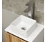 Комплект для ванной Bauedge 3 предмета (тумба Bau Dream Blackwood 50, раковина BAU Mini 24x24, смеситель для раковины высокий Hotel Still, нержавеющая сталь) BD1531 11