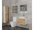 Комплект для ванной Bauedge 3 предмета (тумба Bau Dream Blackwood 60, раковина BAU Hotel 48x37, смеситель для раковины высокий Hotel Still, нержавеющая сталь) BD1543 3