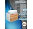 Комплект для ванной Bauedge 3 предмета (тумба подвесная Bau Blackwood 60 + раковина BAU 59x40, смеситель высокий Hotel Still, нерж. сталь) BD2488 2
