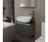 Комплект для ванной Bauedge 3 предмета (тумба подвесная Bau Blackwood 50 графит + раковина BAU 48x34, смеситель высокий Hotel Still, нерж. сталь) BD2632 5
