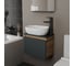 Комплект для ванной Bauedge 3 предмета (тумба подвесная Bau Blackwood 50 графит + раковина BAU 48x34, смеситель высокий Hotel Black, черный) BD2633 5