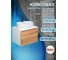 Комплект для ванной Bauedge 3 предмета (тумба подвесная Bau Blackwood 60 + раковина BAU 51x41, с отв. под см-ль, смеситель Hotel Black, черный) BD2514 2