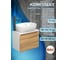 Комплект для ванной Bauedge 3 предмета (тумба подвесная Bau Blackwood 50 + раковина BAU 48x34, смеситель высокий Hotel Black, черный) BD2469 2
