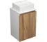 Комплект для ванной Bauedge 3 предмета (тумба под раковину Bau Blackwood 40 + раковина BAU 33x28, смеситель Dream, нержавеющая сталь) BD2390 2