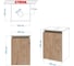Комплект для ванной Bauedge 3 предмета (тумба под раковину Bau Blackwood 40 + раковина BAU 33x28, смеситель Dream, нержавеющая сталь) BD2390 5