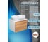 Комплект для ванной Bauedge 3 предмета (тумба подвесная Bau Blackwood 60 + раковина BAU 51x41, с отв. под см-ль, смеситель Cerama Black, черный) BD2526 2