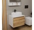 Комплект для ванной Bauedge 3 предмета (тумба подвесная Bau Blackwood 60 + раковина BAU 51x41, с отв. под см-ль, смеситель Cerama Black, черный) BD2526 7