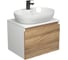 Комплект для ванной Bauedge 3 предмета (тумба подвесная Bau Blackwood 60 + раковина BAU 60x42, с отв. под см-ль, смеситель Cerama Black, черный) BD2542 1