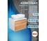 Комплект для ванной Bauedge 3 предмета (тумба подвесная Bau Blackwood 60 + раковина BAU 60x42, с отв. под см-ль, смеситель Cerama Black, черный) BD2542 2