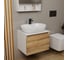 Комплект для ванной Bauedge 3 предмета (тумба подвесная Bau Blackwood 60 + раковина BAU 60x42, с отв. под см-ль, смеситель Cerama Black, черный) BD2542 7