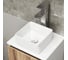 Комплект для ванной Bauedge 4 предмета (тумба Bau Dream Blackwood 50, раковина BAU Mini 24x24, смеситель для раковины высокий Hotel Still, нержавеющая сталь, выпуск клик клак, белый) BD1533 8